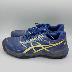 Asics Gel-Lethal Field Dark Blue Yellow Shoes Mens 10 Sneakers Trainers 1111A200